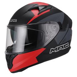 CASCO MAC SPEED 2.0 RAVEN MATT BLACK RED